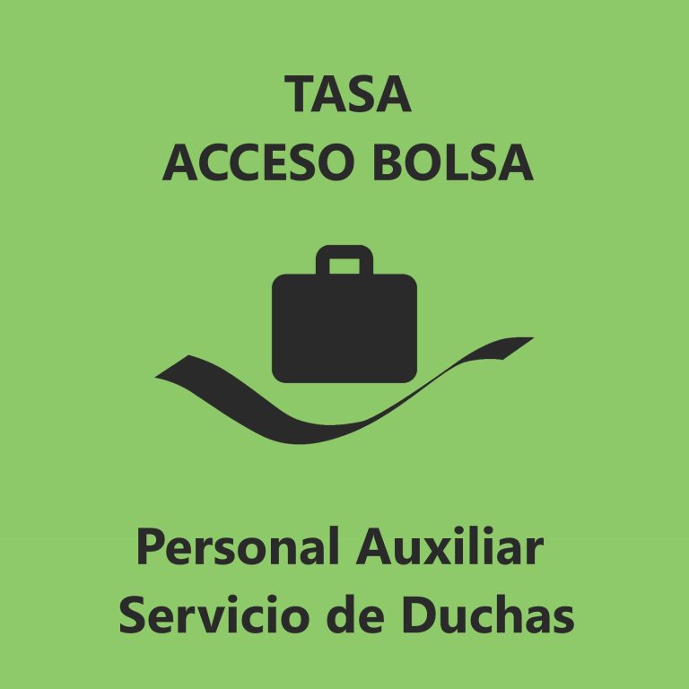 Pago Tasa Acceso Bolsa Auxiliar de Duchas