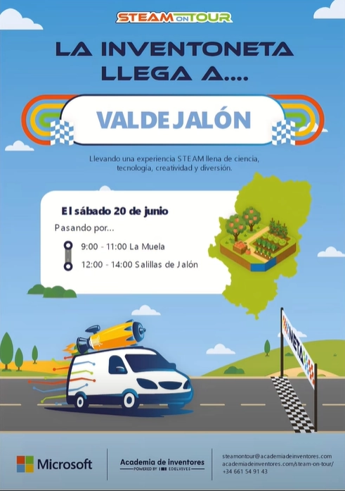 INVENTONETA STEAM ON TOUR - VALDEJALÓN (LA MUELA / SALILLAS DE JALÓN)