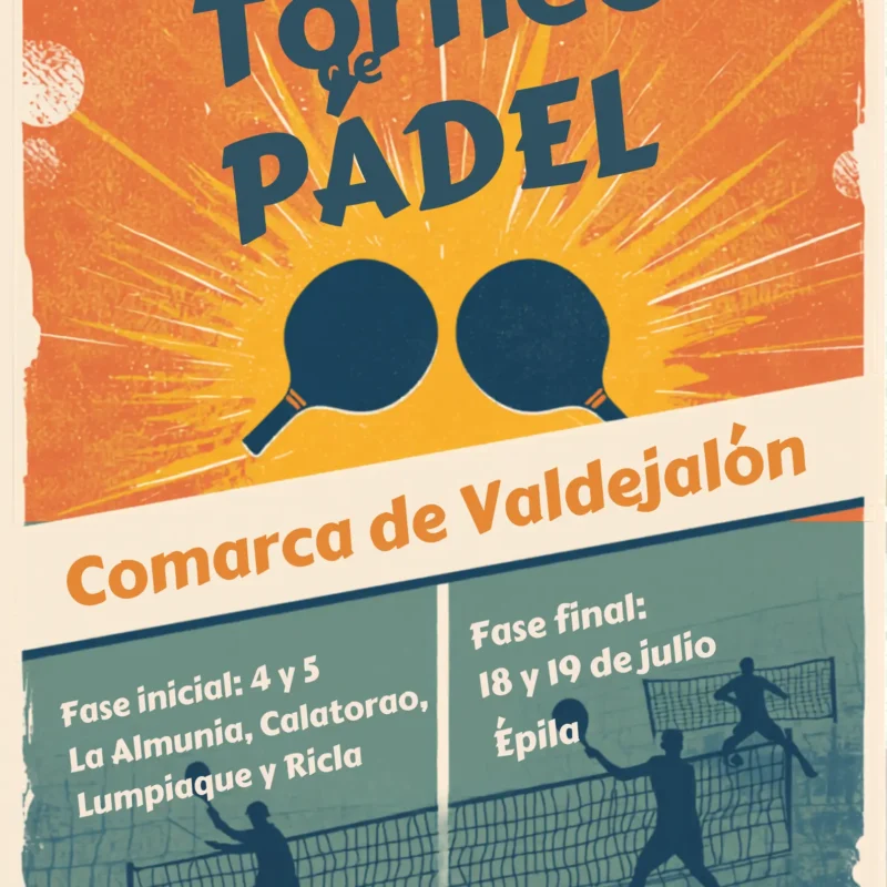 Inscripción Torneo de Padel Comarca Valdejalón 2026