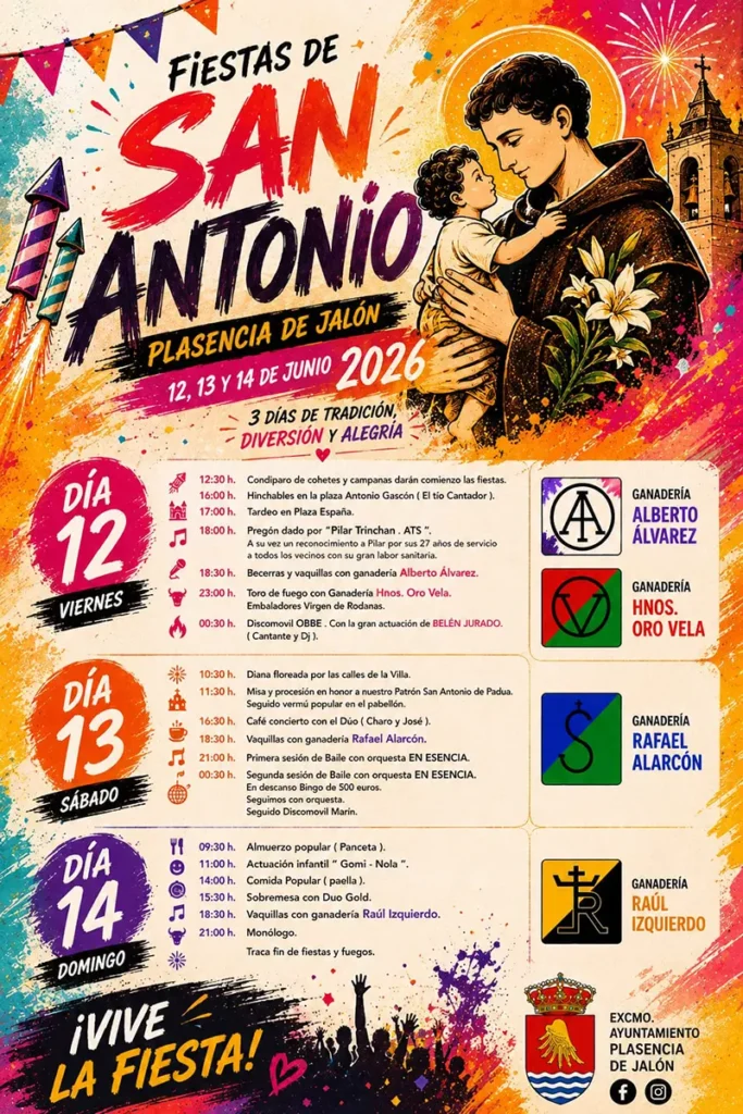 Fiestas de San Antonio de Padua - Plasencia de Jalón