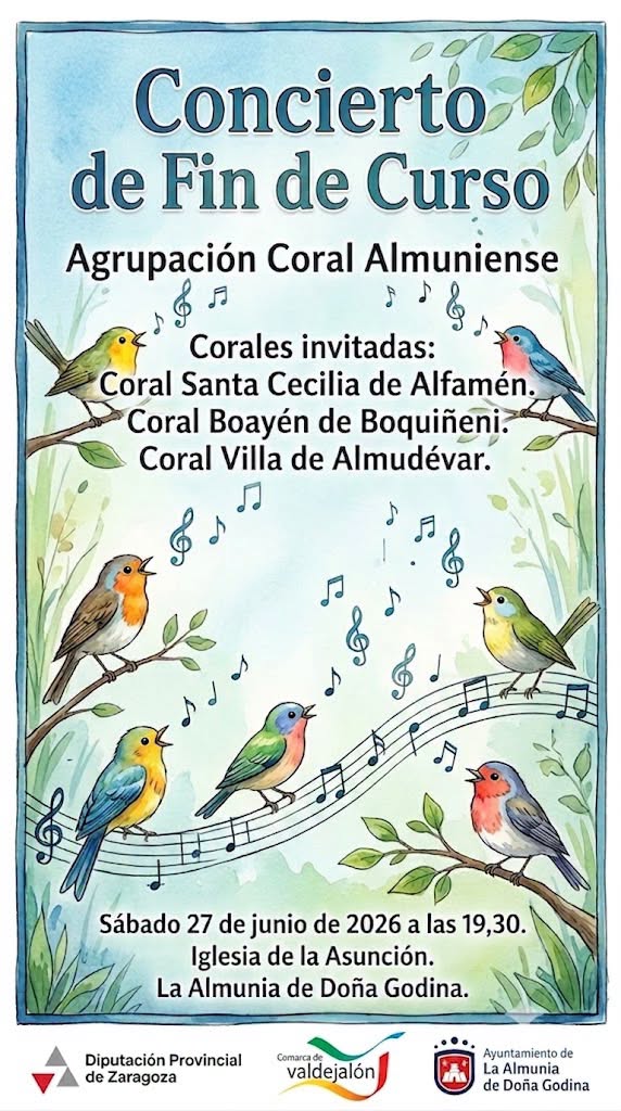 Concierto de Fin de Curso – Agrupación Coral Almuniense - La Almunia