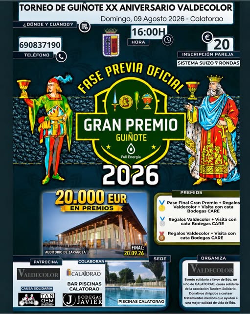 Torneo Guiñote - Calatorao