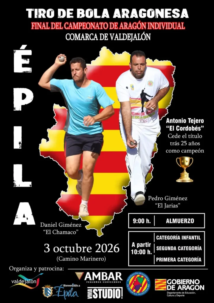Final del Campeonato de Aragón Individual de Tiro de Bola - Epila