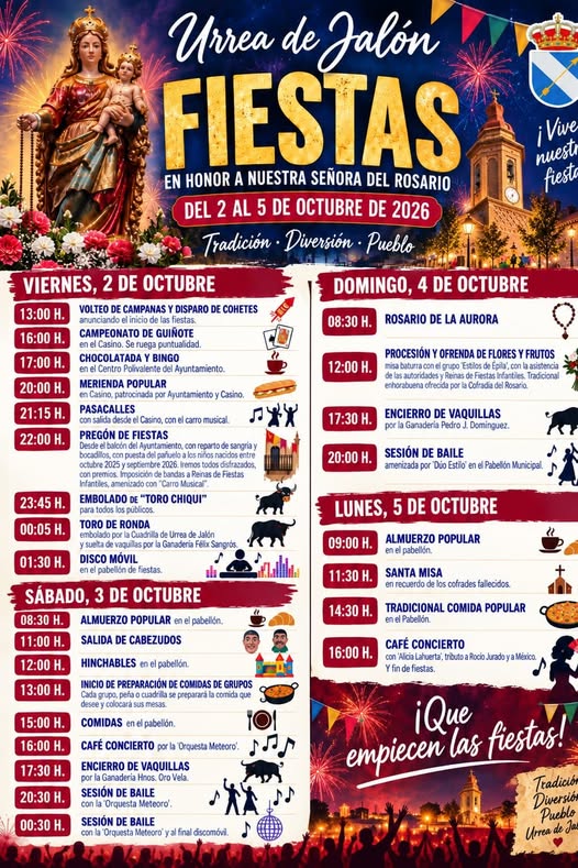Fiestas Nuestra Señora del Rosario - Urrea de Jalón