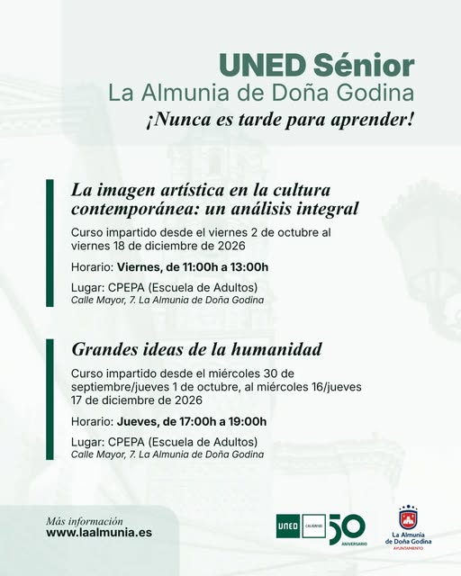 UNED Sénior 2026 en La Almunia