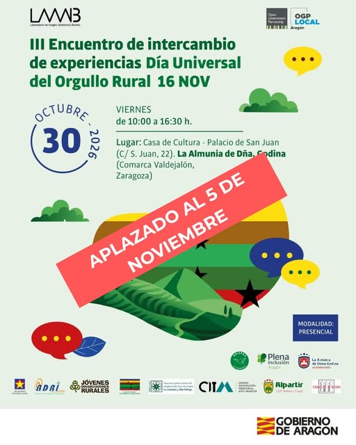 III Encuentro de intercambio de experiencias del Día Universal del Orgullo Rural - La Almunia de Doña Godina
