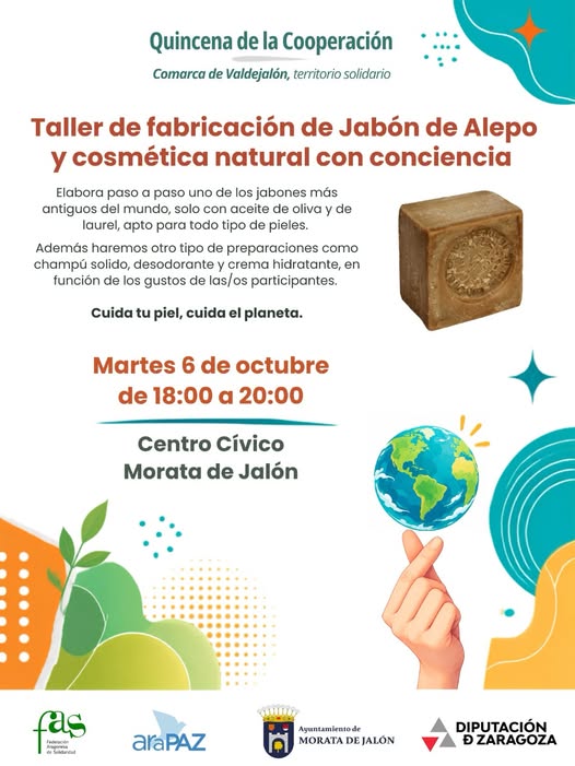 Taller de Jabón de Alepo y Cosmética Natural - Morata de Jalón